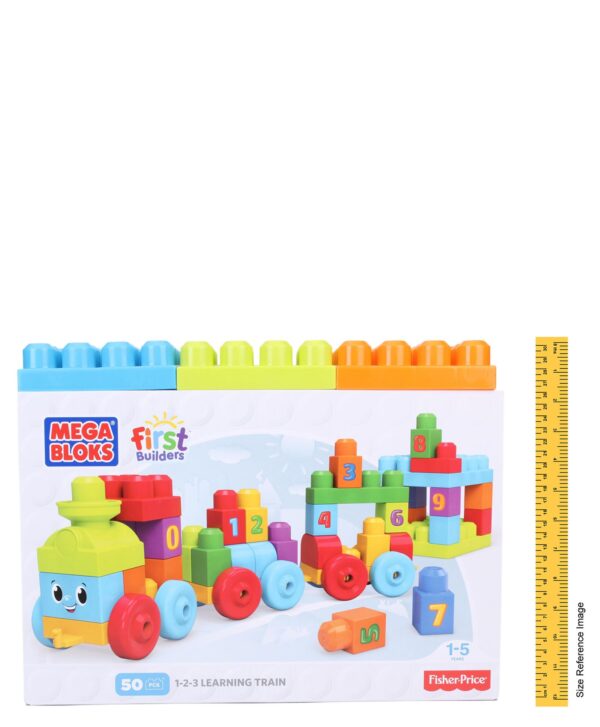 Mega Bloks First Builders 123 Learning Train 50 Pcs - Multicolor-1206