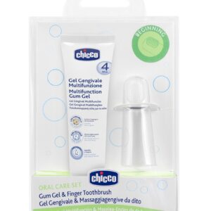 Chicco Gum Gel And Finger Toothbrush Set-0