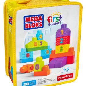 Mega Bloks First Builders 123 Count 20 Pieces - Multi Color-1175