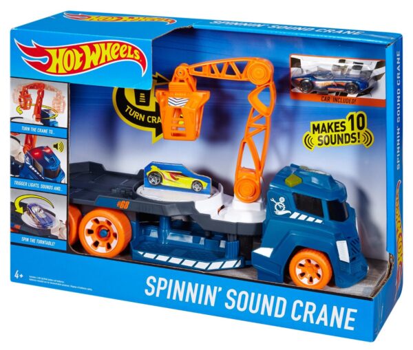 Hot Wheels Spinning Light And Sound Vehicle - Multi Color-1150