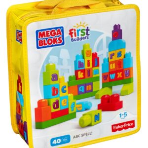 Mega Bloks First Builders ABC Spell 40 Pieces - Multi Color-1168