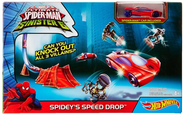 Hot Wheels Marvel Track Set - Multi Color-0