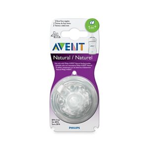 Avent Teat Natural Slow Flow - Pack Of 2( 1m+)-0