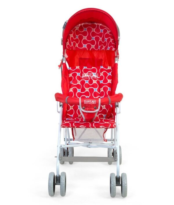 LuvLap Comfy Baby Buggy - Red-2250