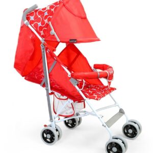 LuvLap Comfy Baby Buggy - Red-2247