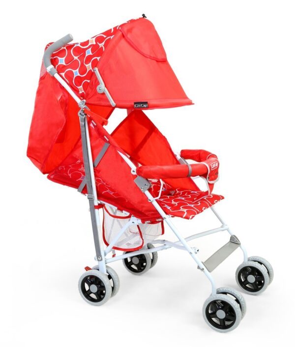 LuvLap Comfy Baby Buggy - Red-2247