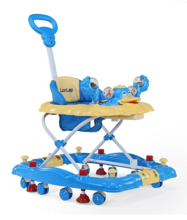 LuvLap Comfy Baby Walker cum Rocker (18124) - Blue-0