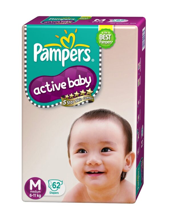 Pampers active baby medium 62-0