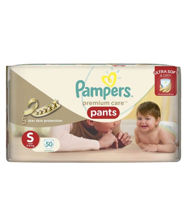 Pampers premium care pants Small 50 count-0