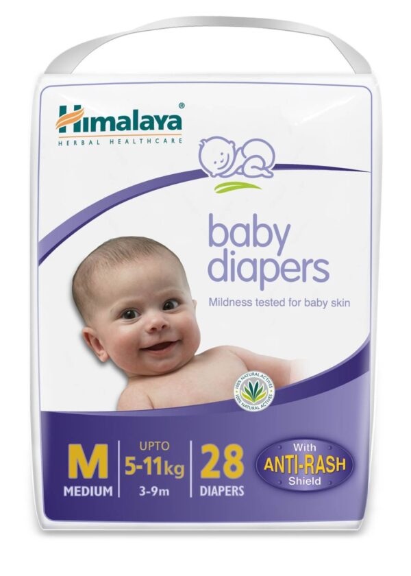 Himalaya Baby Medium Size Diaper - 28 Count-0