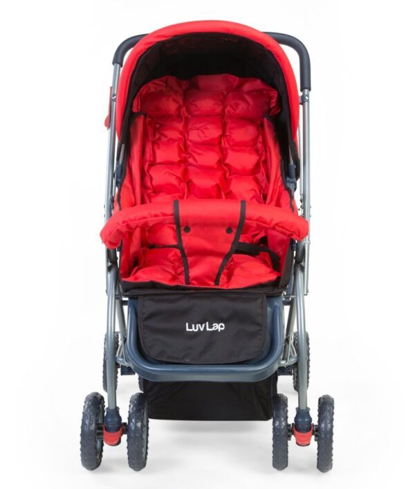 LuvLap StarShine Stroller Cum Pram (18135) - Red-2246