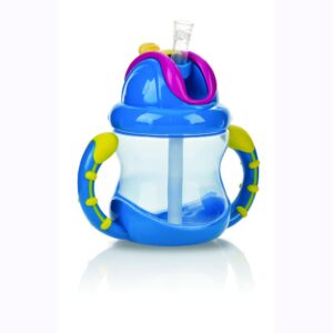 Nuby 240ml No Spill Flip N Sip - Multicolor-2600