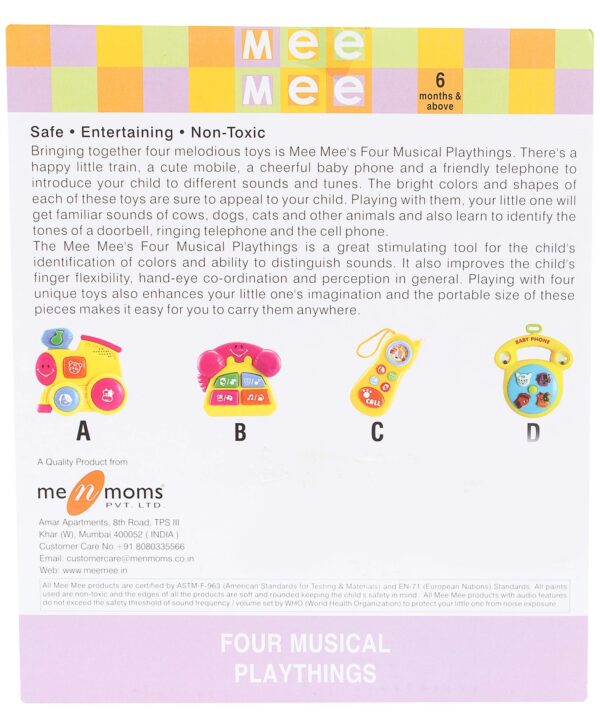 Mee Mee Phone Playthings Musical Toy-788