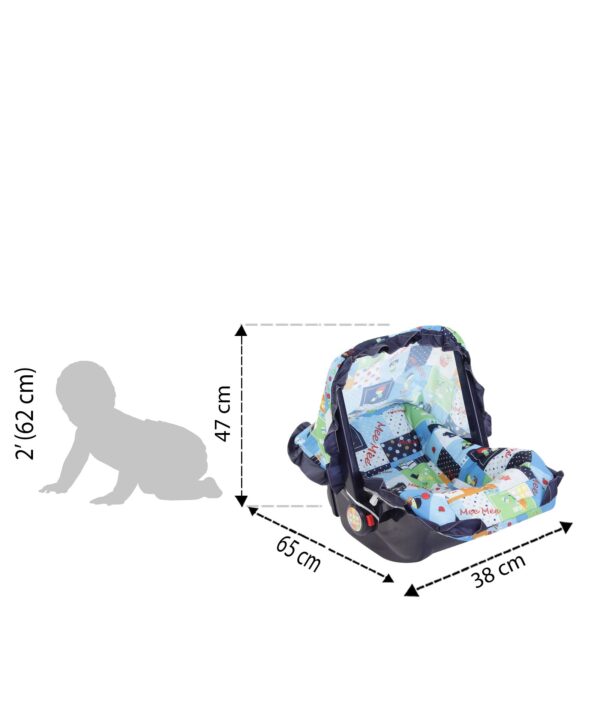 Mee Mee 3 in 1 Carry Cot Multiple Print Light Blue-584