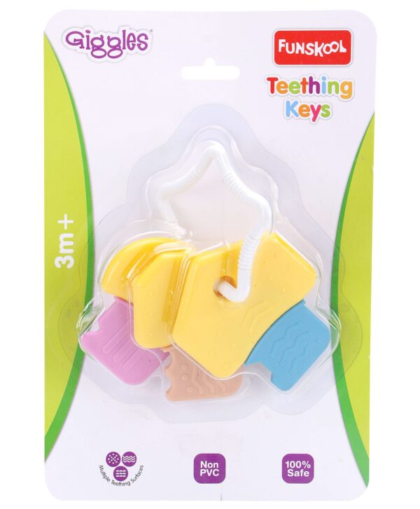 Giggles Teething Keys - Multicolor-0