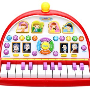 Mee Mee Melody Box Piano - Red-0