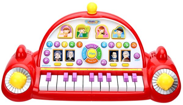 Mee Mee Melody Box Piano - Red-0