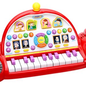 Mee Mee Melody Box Piano - Red-835