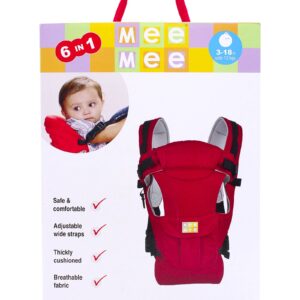Mee Mee 6 Way Multi Position Baby Carrier - Red-365