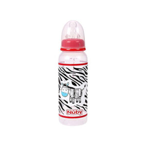 Nuby Feeding Bottle Zebra Print - 240 ml-0