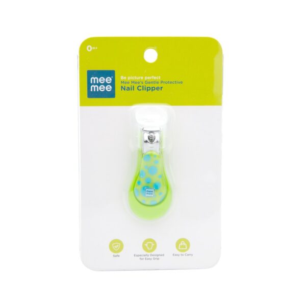 Mee Mee Nail Clipper With Skin Guard - Green-29031