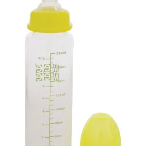 Mee Mee 240ml Premium Glass Feeding Bottle - Green-676