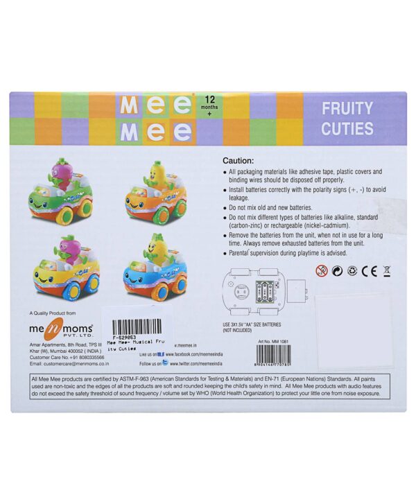 Mee Mee Musical Fruity Cuties With Light And Sound-842