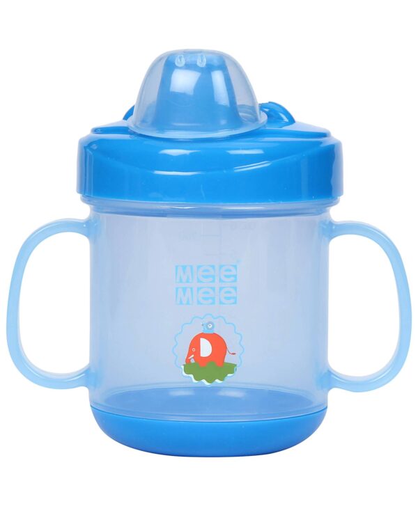 Mee Mee Twin Handle Non Spill Cup - Blue-467