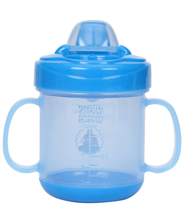 Mee Mee Twin Handle Non Spill Cup - Blue-0