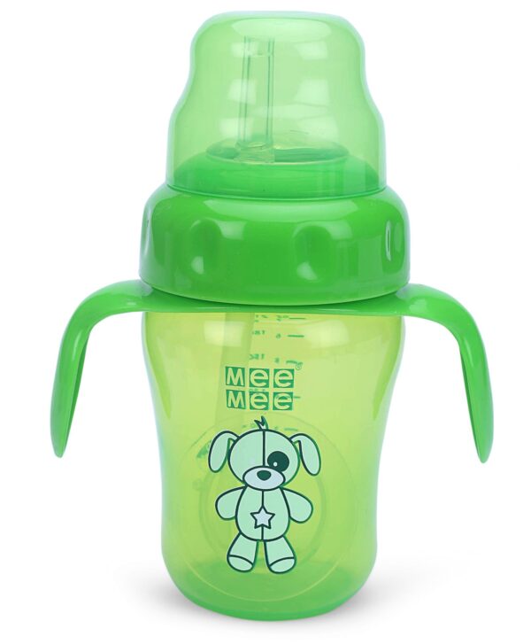 Mee Mee Straw Training Cup Green - 210 ml-0