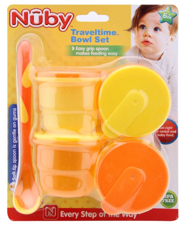 Nuby Micro Traveltime Bowl Set - Multicolor-0