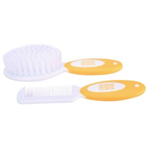 Mee Mee Soft Grip Brush And Comb Set - Orange-665