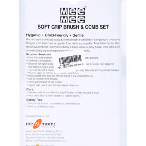 Mee Mee Soft Grip Brush And Comb Set - Orange-661