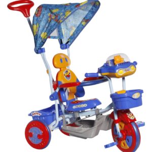 Mee Mee Lets Explore Tricycle with Canopy Blue - BT-860 A-0