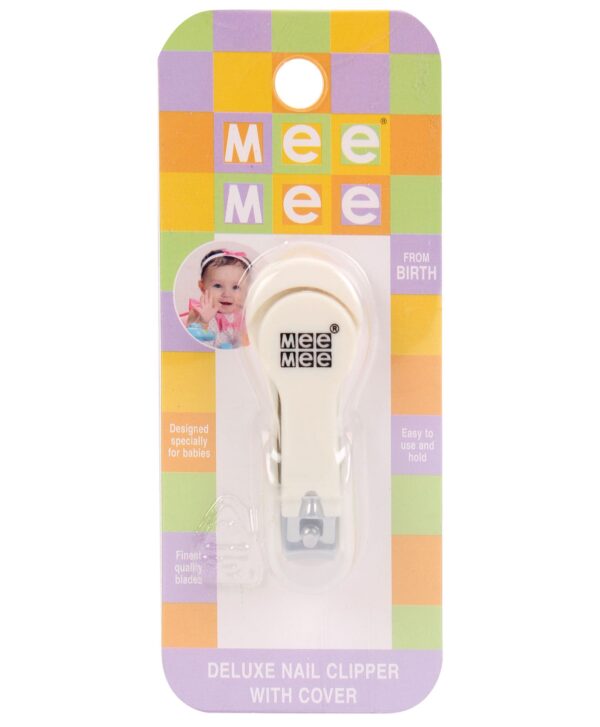 Mee Mee Nail Cutter With Cover - White-855