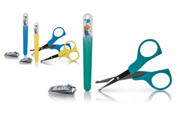 Nuby Manicure Set : Scissors Nail Clipper and File-0