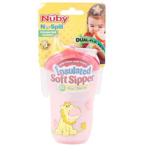 Nuby Insulated Soft Sipper 210 ml - Color & Design May Vary-0