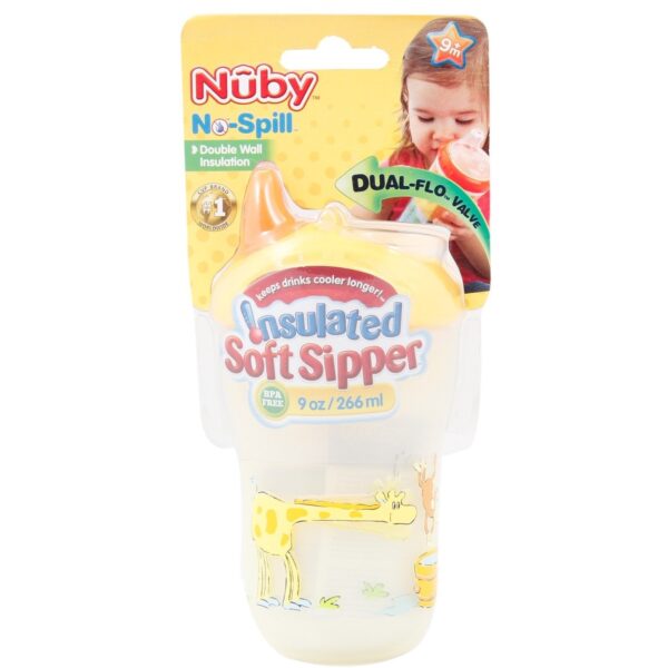 Nuby Insulated Soft Sipper 210 ml - Color & Design May Vary-2574