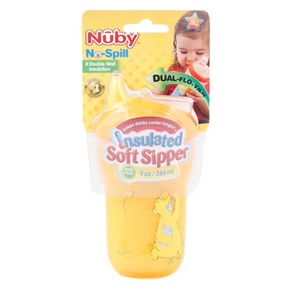 Nuby Insulated Soft Sipper 210 ml - Color & Design May Vary-2575