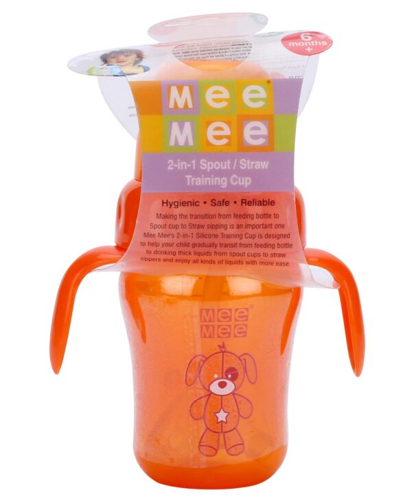 Mee Mee Straw Sipper Cup Orange - 210 ml-721