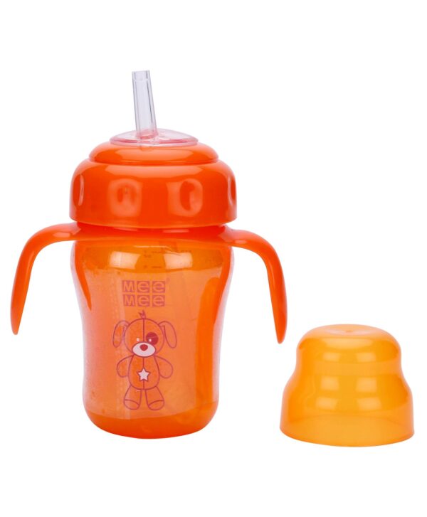 Mee Mee Straw Sipper Cup Orange - 210 ml-723