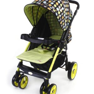 Mee Mee Pram with Feeding Tray - Green-3848