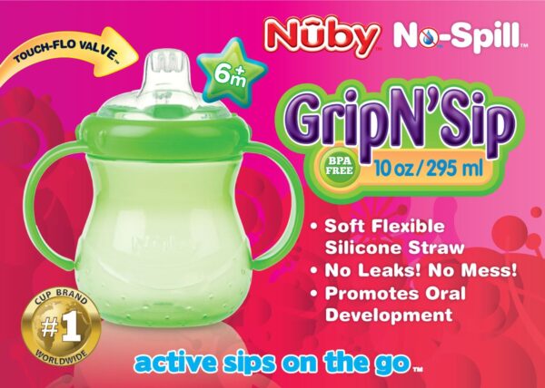 Nuby 210ml 2 Handle Grip-n-sip Cup - Colors May Vary-2564