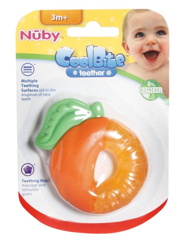 Nuby Cool Bite Teether 456 Fruit - Colors and Shapes May Vary-2632