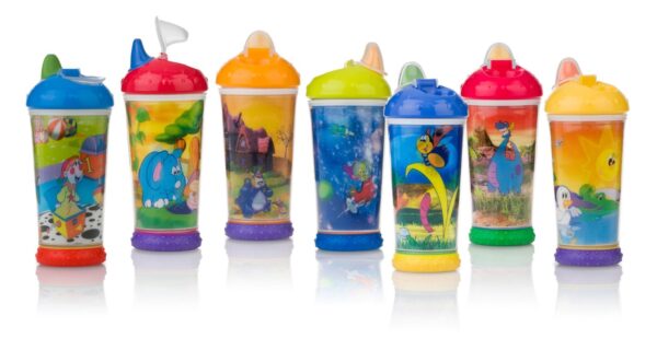 Nuby Insulated Magic Motion With No-Spill 330 ml - Design May Vary-2597