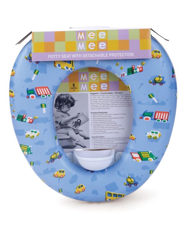 Mee Mee Potty Seat With Detachable Protection - Blue-0