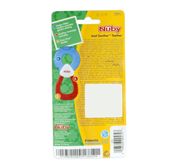 Nuby Water Filled Soothing Teether - Blue/Green-23928