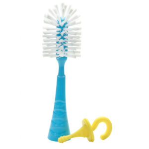 Mee Mee Thick Bristled Bottle Cleaning Brush - Blue-0