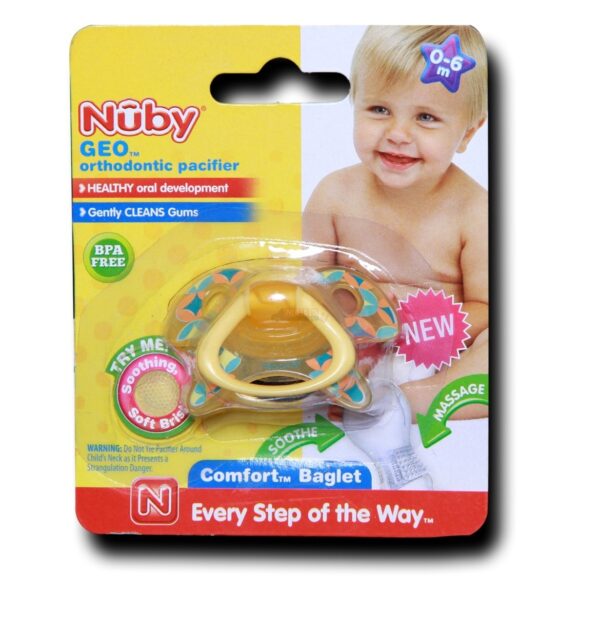 Nuby Geo Orthodontic Pacifier-2617