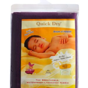 Quick Dry Plain Waterproof Bed Protector Sheet (S) - Plum-3272